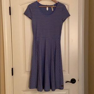 MJ blue striped exploration dress